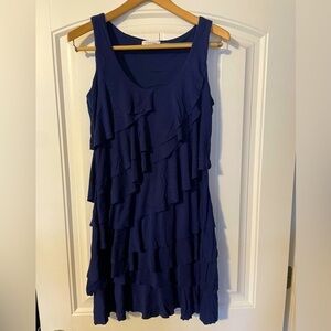 Calvin Klein ruffle tiered dress